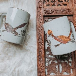 Vintage Otagiri Roadrunner Mugs